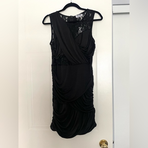 🦋 2/$40 NWT Black Formal Lace Layered Dress - Picture 3 of 4